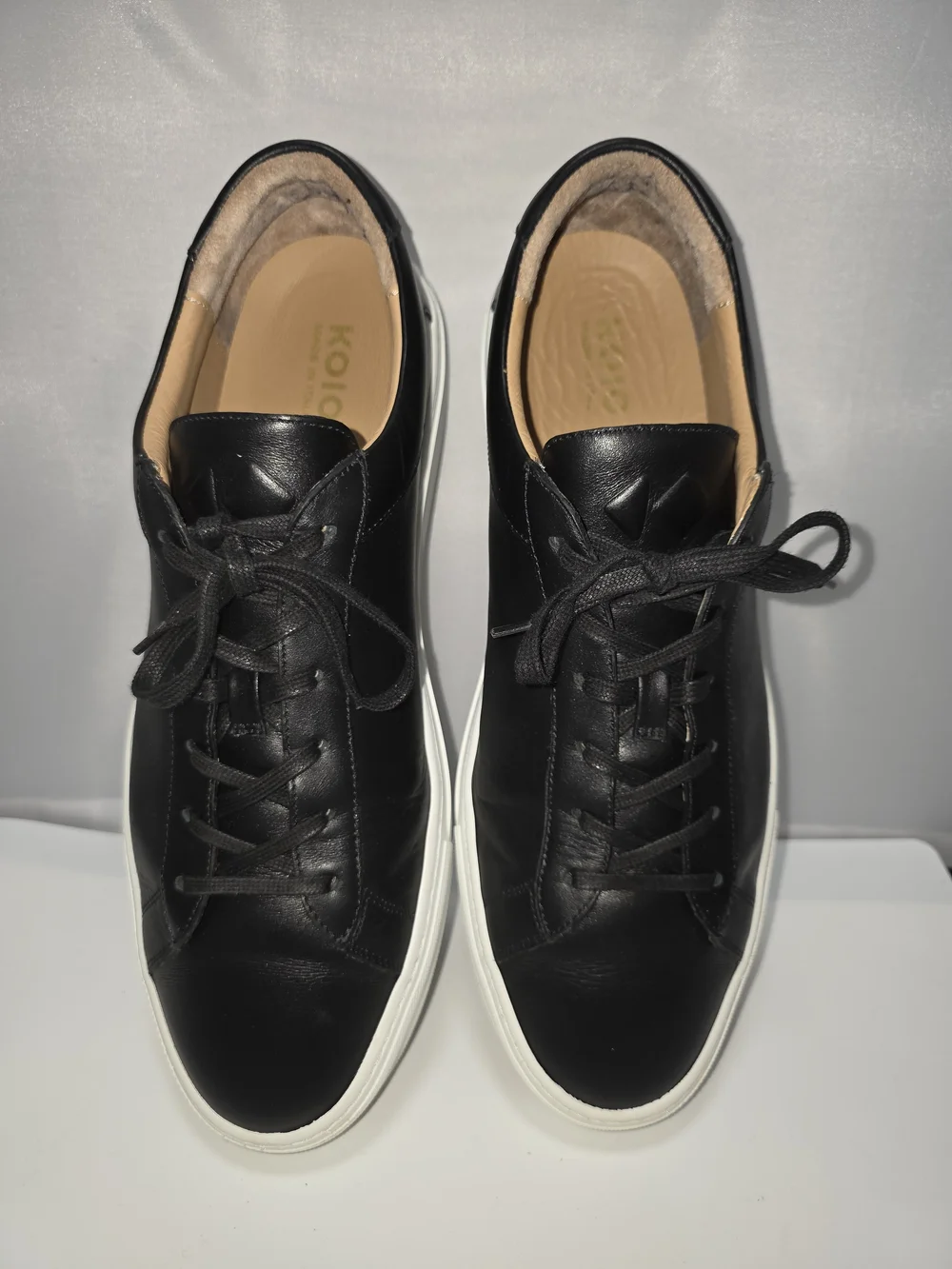 Koio CAPRI Leather Snesker- Oynx